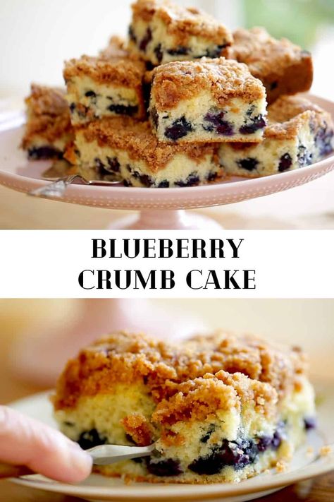 Blueberry Crumb Cake Recipe, Easy Coffee Cake, Blueberry Crumb Cake, Coffee Cake Recipes Easy, Crumb Cake Recipe, Blueberry Breakfast Cake, Blueberry Cake Recipes, Blueberry Coffee Cake, Coffee Cake Recipe