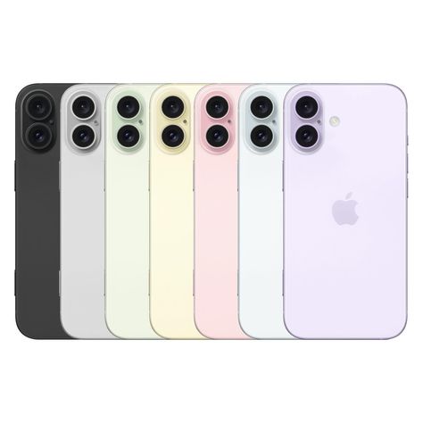 The iPhone 16 Plus will reportedly be available in these colors: - Black - White - Green - Yellow - Pink - Blue - Purple Source: Fixed focus digital (Weibo) Iphone 16 Plus Colors, Iphone 16 Pink, White Wallpaper For Iphone, Android Phone Hacks, Valentines Party Decor, Apple Headphone, Essence Makeup, Glitter Iphone Case, Iphone Obsession