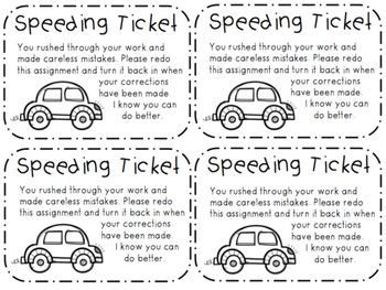 Speeding Ticket FREEBIE! Classroom Speeding Ticket, Speeding Tickets For Classroom, Speeding Ticket Classroom, Fix It Ticket Behavior, Substitute Teacher Tickets, Classroom Tickets Behavior Management, Exit Tickets Elementary, Speeding Ticket, Speeding Tickets