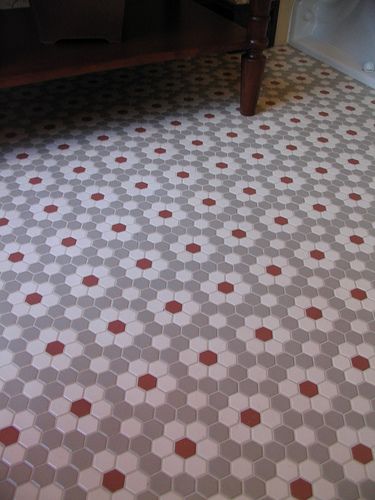 Tile Pattern Hex Tile Floor, Tiles Hexagon, Hexagon Tile Pattern, Hexagon Tile Floor, Hex Tile, Hexagon Quilts, Hexagon Tile, Penny Tile, Room Tiles