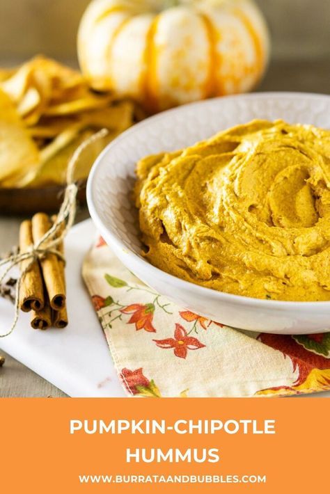 This pumpkin chipotle hummus recipe is one of my favorite holiday dips. Loaded with pumpkin spice and a smoky hint of chipotle, this hummus is always a hit. #hummusrecipe #holidaydips #holidayrecipes #savorypumpkinrecipes #holidayappetizers #savorypumpkindip #pumpkinhummus #chipotlehummus Fall Hummus, Chipotle Hummus Recipe, Chipotle Hummus, Holiday Dips, Pumpkin Dip, Pumpkin Hummus, Savory Pumpkin Recipes, Light Appetizers, Vegan Thanksgiving Recipes