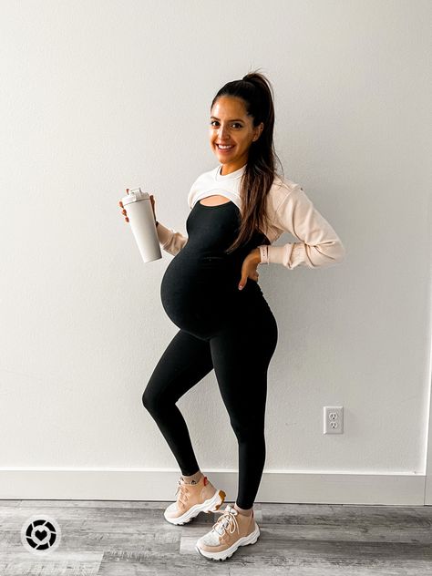 Maternity friendly fitness outfit. Size xs lululemon leggings, beyond yoga too and bolero. Sorel booties and Hydrojug shaker. Follow my shop @Fit_little_bee on the @shop.LTK app to shop this post and get my exclusive app-only content! #liketkit #LTKfit #LTKstyletip #LTKbump @shop.ltk https://liketk.it/3ZO66 Pregnant Yoga Outfit, Pregnant Leggings Outfit, Super Cropped Sweater, Sorel Booties, Leotard Outfit, Lululemon Outfit, Fitness Outfit, Lululemon Outfits, Cute Maternity Outfits