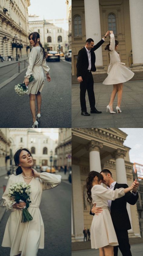 Wedding Preshoot Ideas, Civil Wedding Photo Ideas, Pre Wedding Photography Poses, Prenup Shoot Ideas, Pre Nup Shoot Ideas, Wedding Street Photography, Civil Wedding Photoshoot, Civil Wedding Photography, Prewedding Photoshoot Ideas