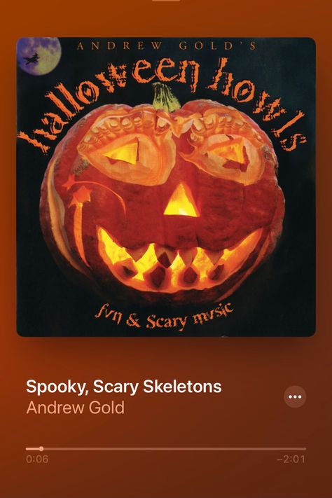 spooky, scary skeletons by andrew gold because ofc halloween is coming so i had to include a couple festive songs! i wanted to do thriller but i think MJ is a bit risky to include. this is day 25 of the 30 day song challenge for october 2020 <3 Spooky Song, Scary Music, Andrew Gold, Spooky Scary Skeletons, 30 Day Song Challenge, Song Challenge, Halloween Is Coming, Spooky Scary, A Song