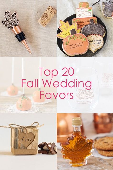 Looking for the perfect fall wedding favors? Check out our top 20 best fall favors! Fall Wedding Favors For Guests, Wedding Favor Sayings, Fall Wedding Favors, Fall Favor, Summer Wedding Favors, Creative Wedding Favors, Inexpensive Wedding Favors, Cheap Favors, Candy Wedding Favors