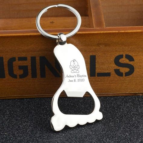 20x Personalized Baptism Christening Souvenir Foot Shaped Keychain Bottle Opener First Communion Favor Baptism Gifts For Guests Souvenir Ideas For Christening, Souvenirs For Christening, Christening Souvenirs, Christening Souvenir, Baptismal Souvenir, Keychain Bottle Opener, First Communion Favors, Gifts For Guests, Birthday Souvenir