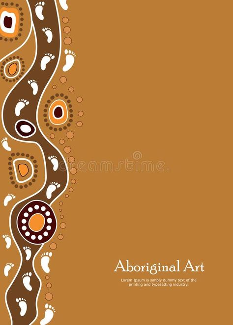 Aboriginal Art Vector Banner with Text. Stock Vector - Illustration of creative, circle: 125906319 Banner With Text, Aboriginal Symbols, Engagement Mehndi, Text Illustration, Aboriginal Patterns, Mouse Pictures, Wall Text, Aboriginal Culture, Creative Circle