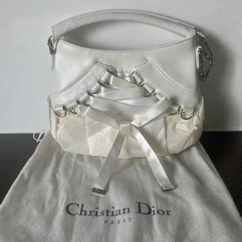 Dior Ballet Corset Bag, Dior Corset Bag, Dior Ballet Bag, Dior Bags Aesthetic, Ballet Corset, Christian Dior Aesthetic, Corset Bag, Vintage Dior Bag, Christian Dior Purses