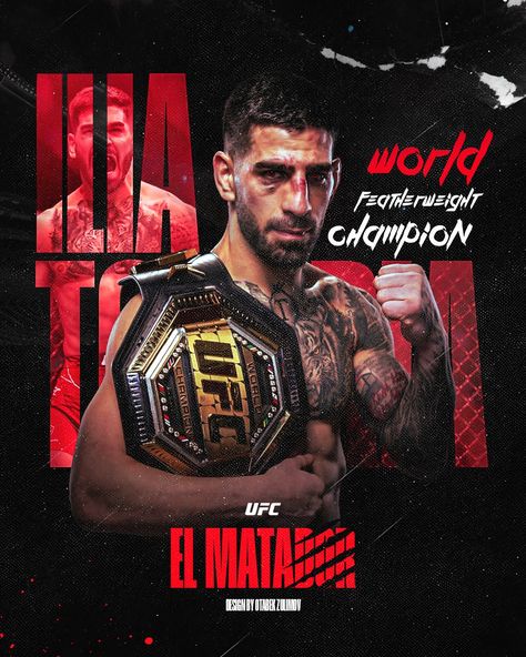 El Matador Graphic Design Sports, Ufc Fighters Men, Ufc Poster, Sports Design Ideas, Ufc Boxing, Boxing Posters, Ufc Fighter, Sports Design Inspiration, Ufc Fighters