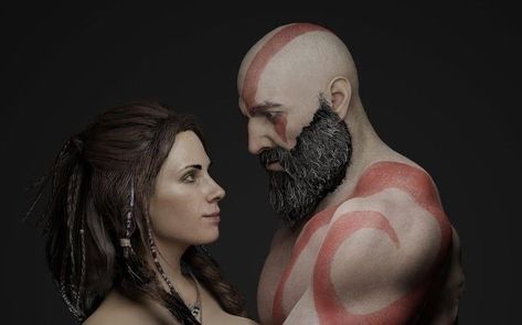 Kratos And Freya Fanart, God Of Wars Ragnorak Sif, Freya God Of Ragnarok, Freya And Kratos, Kratos X Freya, Kratos And Freya, Freya Goddess, 3d Anatomy, God Of Wars