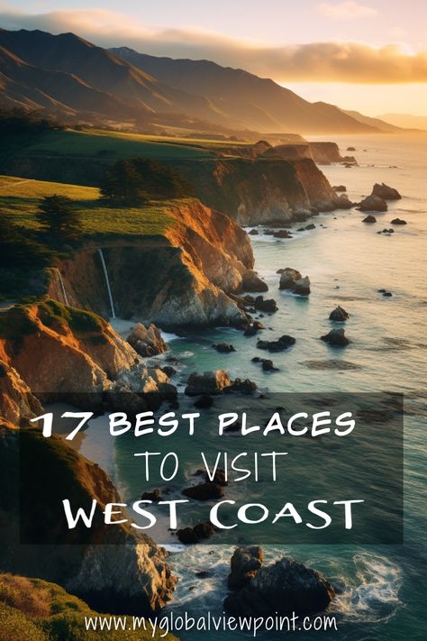 Coolest places to visit on the West Coast West Coast Vacation Ideas, West Coast Travel, Beautiful Vacation Spots, Usa Pictures, West Coast Road Trip, Dream Vacations Destinations, Beautiful Cities, Trip Ideas, Greatest Adventure