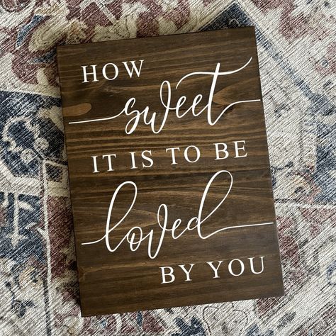 Wedding Signs For Cake Table, Sweet Heart Table Wedding Rustic Decor, Farmhouse Wedding Dessert Table, Hand Lettered Wedding Signs, Wedding Dessert Sign Ideas, Dessert Signs For Wedding, How Sweet It Is To Be Loved By You, How Sweet It Is To Be Loved By You Sign, Wedding Wooden Signs