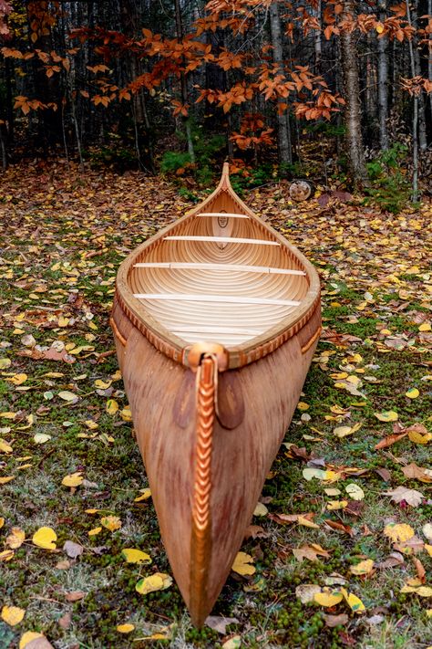 Birchbark Canoe, Canadian Canoe, Cedar Strip Canoe, Wood Canoe, Canoe Building, Forest Life, Wooden Canoe, Eastern Woodlands, Canoe Camping