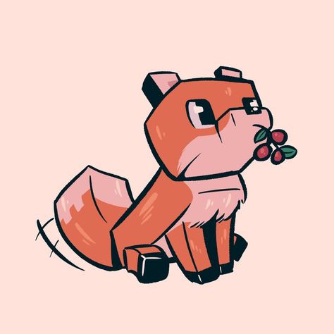 Funny Fox Drawing, Fox Fanart, Fox Drawing Easy, Fox Wallpaper, Fox Character, Fox Artwork, Fox Drawing, Amazing Paintings, Minecraft Fan Art