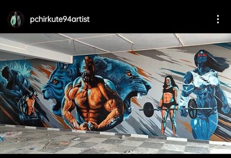 Gym Wallpapers, Urban Rivals, 3d Art Painting, Gym Wall Art, Gym Design Interior, Gym Wall Decor, Home Gym Garage, Gym Wallpaper, Hulk Art