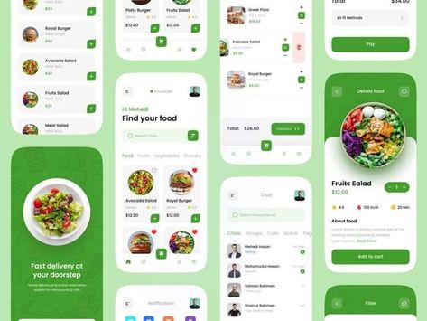 Grocery App Ui Design, Supermarket App, Grocery Shopping App, Recipe App, Shop Mobile, Ui Ux App, Groceries App, Project Work, Delivery App