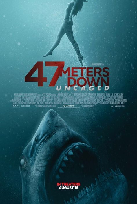 [Exclusive] '47 Meters Down: Uncaged' Trailer Takes the Thrills of 'The Descent' Underwater - Bloody Disgusting Sistine Rose Stallone, Sophie Nélisse, Tam Film, John Corbett, Willow Shields, Dr Dolittle, Full Mon, Coyote Ugly, Jena Malone