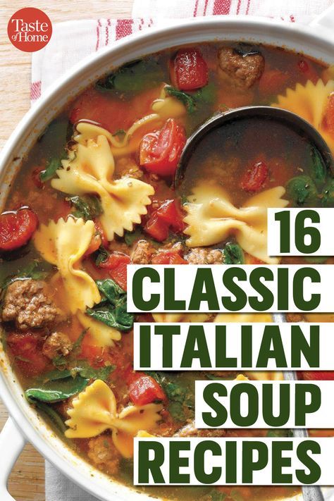 Italy Soup Recipes, Awesome Soup Recipes, Italian Pasta Soup Recipes, Fresh Italian Recipes, Italian Beef Soup Recipes, Italian Pasta Soup, Italian Soups And Stews, Italy Soup, Italian Soups