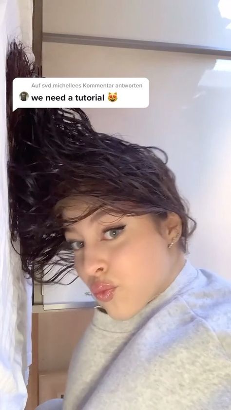 style on Instagram: Plopping method to enhance your curls! Has anyone tried this?🤩 - @ly._nn How To Plop Curly Hair, Plopping Curly Hair, Hair Plopping, Hair Color Underneath, Aesthetic Hair, Go On, Curly Hair Styles, Dreadlocks, Hair Color