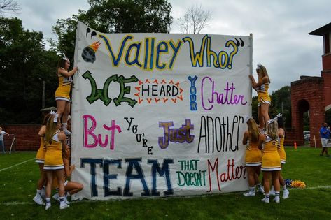 Neon Run Through Signs Football, Run Through Signs Football, Stuco Campaign, Run Through Signs, High School Football Posters, Cheer Banners, Cheerleading Signs, Football Banners, Spirit Posters