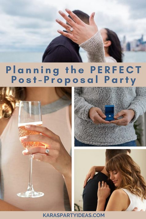 Proposal Party Food Ideas, Proposal Celebration Ideas, Proposal After Party Decorations, Proposal Ideas Engagement Simple, After Engagement Party, Post Engagement Party, Proposal Party Ideas Surprise, Surprise Engagement Party After Proposal, Post Proposal Party Ideas