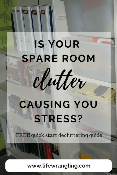 When the closet in the spare room is full of clutter! - Lifewrangling Organize Spare Room, Spare Room Organization, Spare Room Organization Ideas, Declutter Fast, Spare Room Closet, Declutter Checklist, Clutter Solutions, Conscious Consumption, Room Organisation