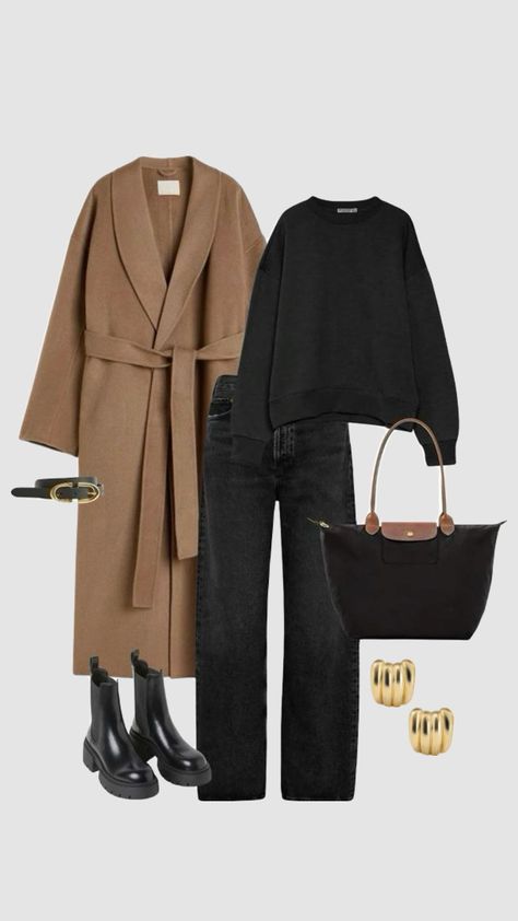 Le Pliage Outfit, Cold Weather Outfits, Brunch Outfit, Looks Style, Lookbook Outfits, Winter Fashion Outfits, Looks Vintage, Fall Winter Outfits, Fall Outfit