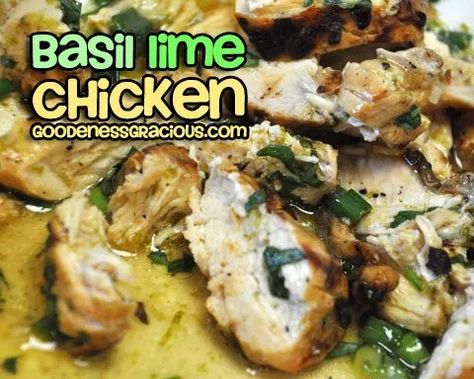 Basil Lime Chicken Recipe Marinade Chicken, Chicken Recipes For Two, Lime Chicken Recipes, Meat Marinade, Lime Recipes, Basil Recipes, Chicken With Olives, Recipe Chicken, Grilled Chicken Recipes