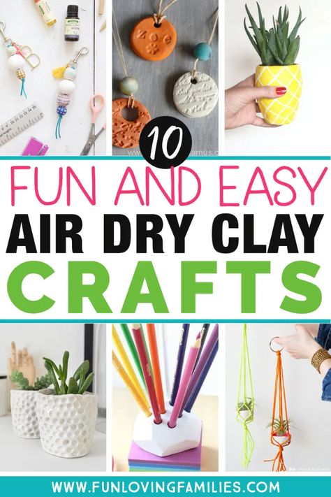 Diy Air Dry Clay Projects, Dry Clay Crafts, Air Dry Clay Crafts, Dry Clay Ideas, Air Dry Clay Ideas, Clay Projects For Kids, Clay Crafts For Kids, Kids Clay, Crafts For Teens To Make