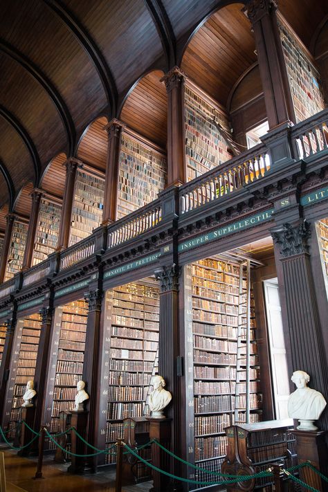 Old Library Architecture Exterior, Library Portrait, Trinity Dublin, Dublin Library, Giant Library, Archive Building, Old Money Homes, Map Architecture, Tower Interior