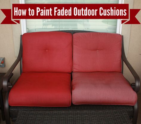 Refreshed Patio Table | Denise Designed Patio Cushions, Redo Furniture, Patio Table, Outdoor Projects, How To Paint, Outdoor Cushions, Diy Outdoor, Patio Decor, Furniture Makeover