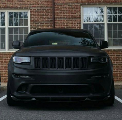 I love matte black Annabelle Core, Srt8 Jeep, Jeep Srt, Srt Jeep, Jeep Wk, Jeep Srt8, Summer Car, Jeep Grand Cherokee Srt, Black Jeep