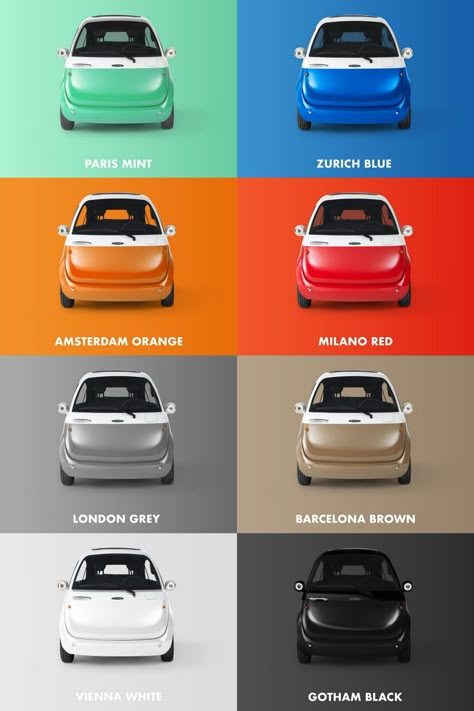 microlino_car_10 Road Trip Necessities, Smart Car Accessories, Must Have Car Accessories, Bmw Isetta, Tiny Cars, First Cars, Lambretta Scooter, Color Plan, Post Its