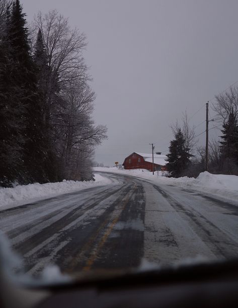 Winter roads in Aroostook County, Maine are a scenic delight with their winding curves, snow-covered landscapes, and charming potato houses dotting the countryside. These weathered structures are a testament to the area's rich agricultural heritage and are a sight to behold amidst the wintry wonderland. Aroostook County Maine, Snow Countryside, New England Gothic, Winter In Maine, Rangeley Maine, Winter Countryside, Maine Winter, Aroostook County, Northern Maine