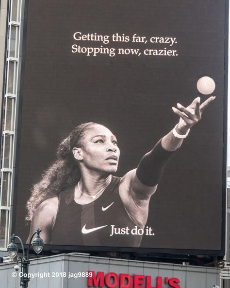 Nike Billboard, Branding Mood Board, Serena Williams, Nike Just Do It, Just Do It, Do It, Tennis, Google Search, Nike