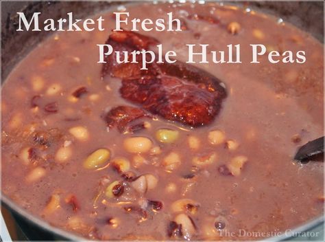 Purple Hull Peas And Okra, Purple Whole Peas Recipes, Fresh Purple Hull Peas, Purple Hull Peas Recipe, Southern Food Recipes, South Recipes, Field Peas, Beans And Cornbread, Thanksgiving 2023