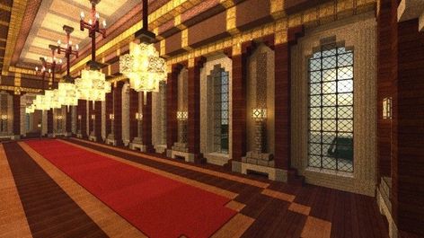 Minecraft Kale, Minecraft Museum, Minecraft Palace, Minecraft Castle Designs, Interior Minecraft, Minecraft Kingdom, Minecraft Mansion, Minecraft Interior, Minecraft Structures