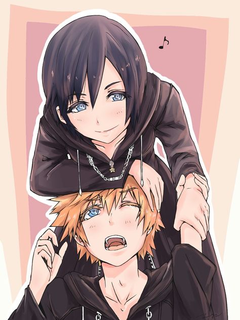 Roxas & Xion || Kingdom Hearts || by カキ Xion Kingdom Hearts Fanart, Xion X Roxas, Roxas Wallpaper, Roxas X Xion, Kingdom Hearts Xion, Roxas And Xion, Kingdom Hearts Roxas, Xion Kingdom Hearts, Roxas Kingdom Hearts