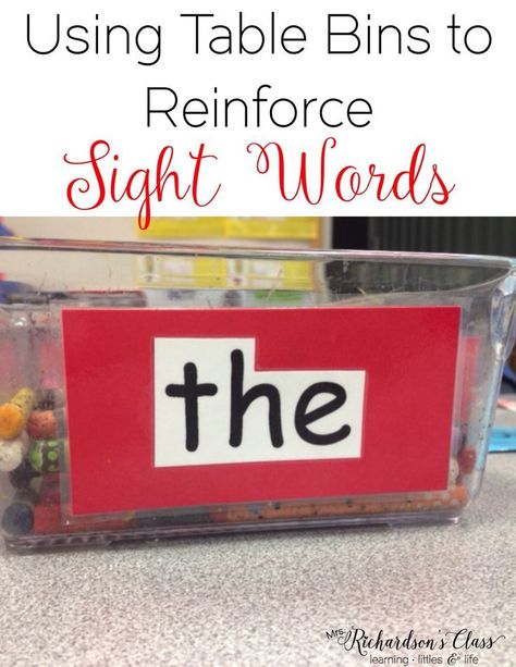 Sight word practice can be easily done with this trick! I love how she shared how she uses the table bins in her classroom! How To Make Pudding, Word Table, Sight Word Centers, Sight Word Fun, Teaching Sight Words, Small Group Reading, Finger Paint, Word Work Activities, Sight Words Kindergarten