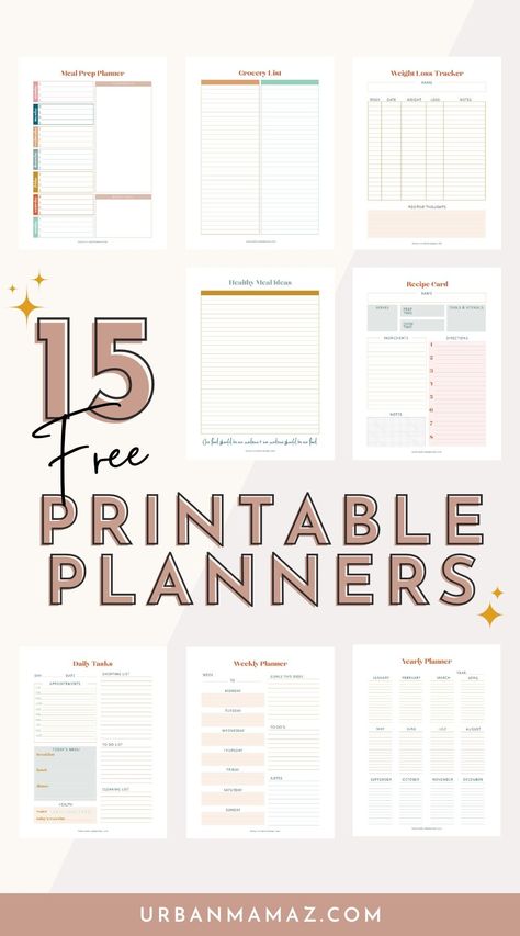 Looking for free printable planners? Check out this ultimate list of 15 printable meal planners to achieve your goals. Favorite Meals List, Diet Planner Printable Free, Meal Prep Printable Free, Weekly Meal Plan Template Printable Free, Meal Prep Template Free Printables, Food Tracker Printable Free, Printable Meal Planner Weekly Free, Weekly Meal Planner Printable Free, Meal Prep Printable