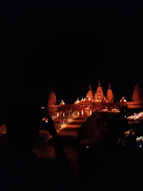 Swami Narayan Temple, Swami Narayan, Night Photos, Temple, Quick Saves