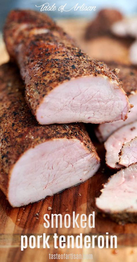 Smoked Tenderloin, Smoked Pork Tenderloin Recipes, Meat Curing, Ninja Grill, Smoked Pork Tenderloin, Smoker Ideas, Pork Tenderloins, Smoked Recipes, Smoked Pork Loin