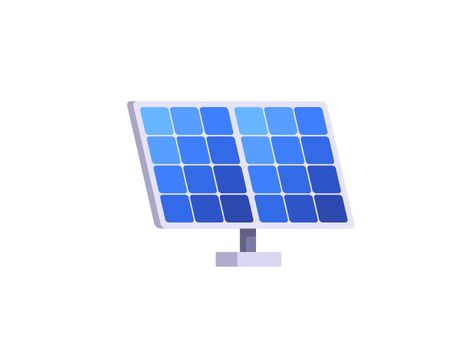 Solar Panel Illustration, Panel Illustration, Solar Panels Design, Daily Illustration, Pv System, Panel Solar, Solar Projects, Simple Icon, Learning Design