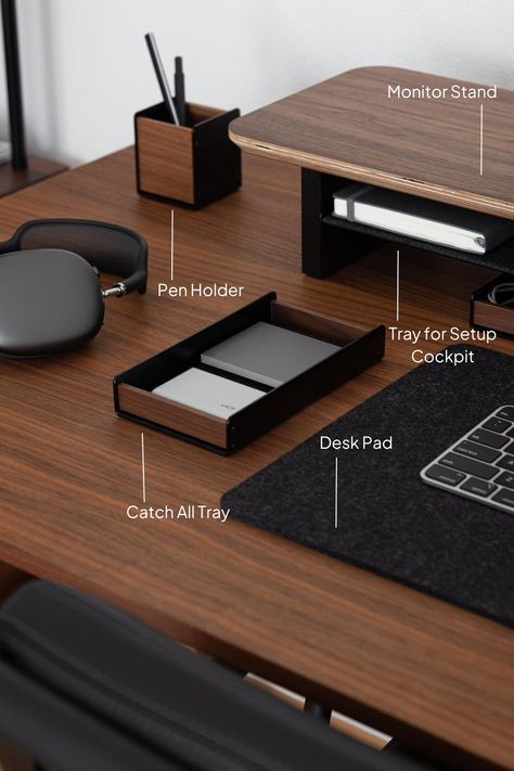 The modular Setup Cockpit Monitor Stand, designed for premium functionality, elevating a computer screen for optimal viewing. This high-quality desk accessory promotes a tidy and organized workspace, enhancing productivity in both home and office. Diy Monitor Riser, Diy Monitor Stand, Candle Recipe, Work Desk Organization, Organized Workspace, Setup Pc, Work Setup, Modern Workspace, Desk Setups