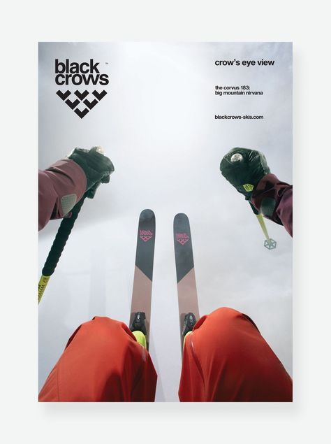 Sledding Party, Outdoor Adventure Photography, Car Advertising Design, Ski Culture, Sports Advertising, Retro Ski, Travel Ads, Ski Posters, Black Crow