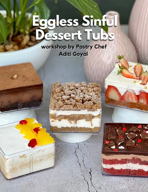 FINAL DESSERT TUB.pdf Cake In A Tub, Tub Cake, Cake Tubs, Pastry Chef, Pastry, Chef, Cake