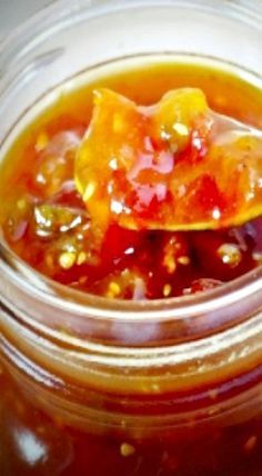 Tomatoes Jam, Tomato Jelly, Tomato Jam Recipe, Canning Jam Recipes, Pepper Jelly Recipes, Home Canning Recipes, Jam Recipes Homemade, Canning Jam, Canning Food Preservation