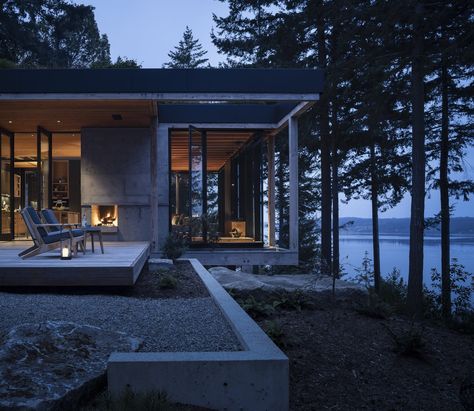 Project Longbranch — Full Service General Contracting, Furniture, & Case work House Mediterranean, Genius Loci, Haus Am See, Building Roof, Puget Sound, Photo Vintage, Green Roof, Scandinavian Home, Mid Century House