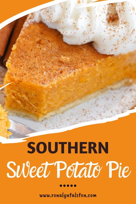 Southern Sweet Potato Pie is a classic Southern dessert loved by generations. Its light, delicious flavor brings warmth and joy to any gathering! #sweetpotatorecipes #sweetpotatopie Trisha Yearwood Sweet Potato Pie, No Crust Sweet Potato Pie, Sweet Potato Pie Soul Food, Grandma Sweet Potato Pie, Sweet Potatoes Pie Southern, Divas Can Cook Sweet Potato Pie, Sweet Potato Pie From Scratch, Home Made Sweet Potato Pie, Simple Sweet Potato Pie