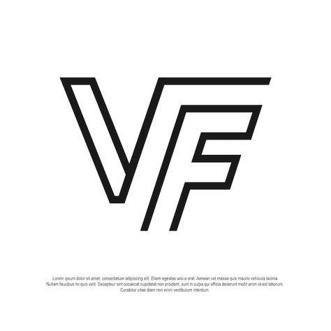 Vector vf monogram logo | Premium Vector #Freepik #vector #logo #graphic-logo #logo-design #company-logo Vf Logo, Graphic Logo, Monogram Logo, Logo Graphic, Vector Photo, Design Company, Vector Logo, Premium Vector, Graphic Resources